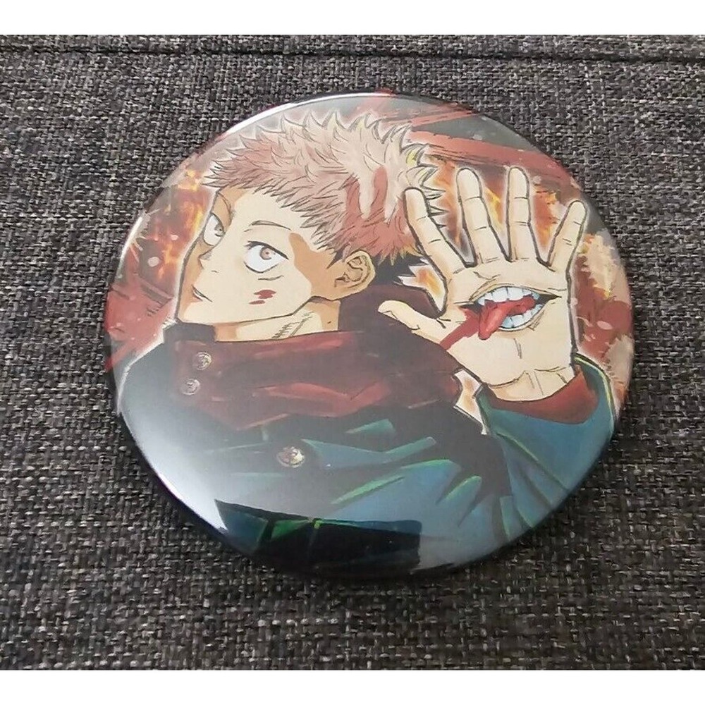 Yuji Itadori Can Badge Pin Art Anime Manga Jujutsu Kaisen